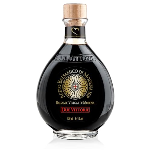 Due Vittorie Oro Gold Balsamic Vinegar Imported from Italy without Pourer, 8.45fl oz / 250ml