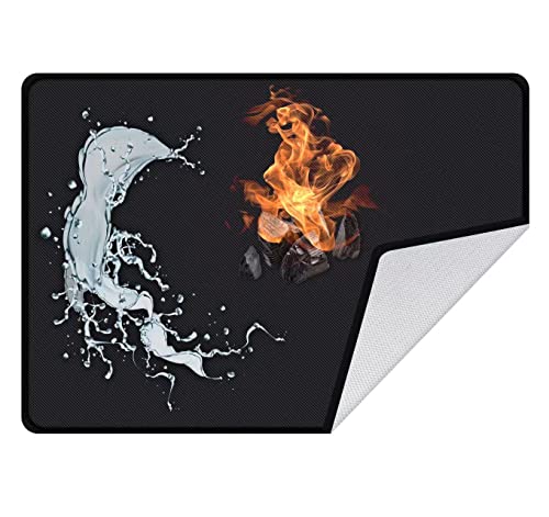 SIRUITON Alfombra para Fogatas Resistente al Calor Fire Pit Mat 190*91CM Tapete para Parrilla de Carbón y Leña al Aire Libre BBQ Cover