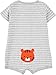 Simple Joys by Carter's Baby 3-pack Snap Up Rompers, stripe, whale, tiger, 0-3 Months