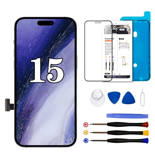 Nota: lo schermo sostitutivo per iPhone 15 non include la fotocamera anteriore, l'altoparlante e il sensore di prossimità; è necessario trasferire i suddetti accessori dallo schermo del vecchio per iPhone 15 a quello nuovo; si prega di non toccare direttamente con le dita l'area della fotocamera anteriore durante il processo di installazione