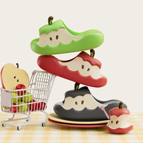 Apples Slippers for Women Men, Summer 3D Cute Cartoon Apples Shaped Fruit Slides Couple Beach Sandals2