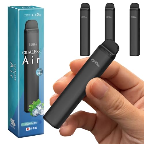 ismoke CIGALESS Air dq^oR ĝ 2500z\ VAPE e  jR` ^[ ACX[N VKX GAt[ o͒ (d 14mg, NA\[ 3{)