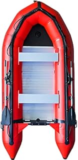 Emaxusa Inflatable Boat Aluminum Floor Aluminum Transom 4 Person Professional Saltwater Fishing Boat (330cm / 10.8ft)