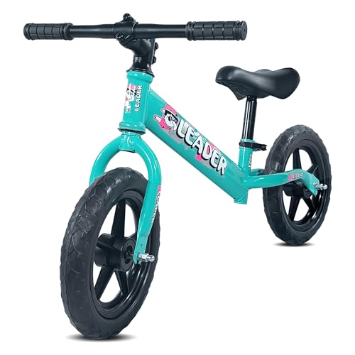 Image of Leader Kiddo Balancing Cycle for Kids Ages 1-4 | Lightweight, Pedal-Free Design for Effortless Fun | Adjustable Seat for Growing Toddlers | Perfect Learning Bicycle for Boys and Girls (SEA Green)