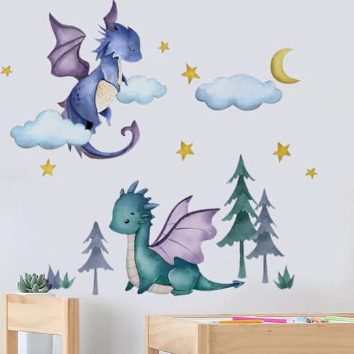 Vinilos Decorativos Dragones para Niños 2 Piezas miniatura 6