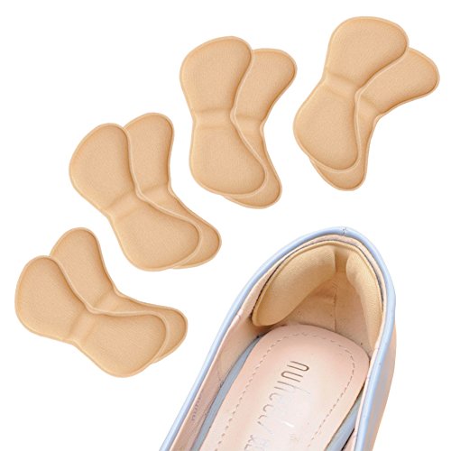 JGOTIM Heel Liner Cushions Inserts Leather Heel Insoles Pads Self Adhesive Stickers Foot Care Protector,4 Pairs JGOTIM Heel Liner Cushions Inserts Leather Heel Insoles Pads Self Adhesive Stickers Foot Care Protector,4 Pairs