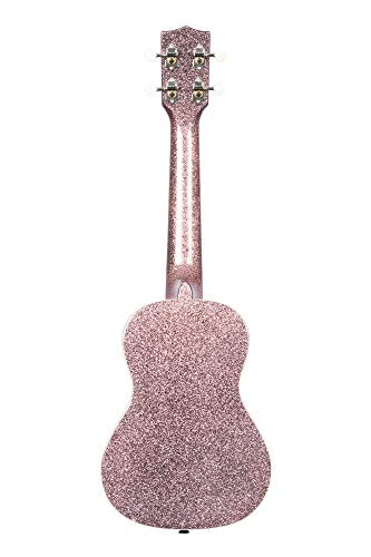 KALA KA-SPRK-PINK Sparkle Series UB-C Ukulélé concert avec housse Rose champagne - Les Beatles, Paul McCartney, John Lennon, RIngo Starr, George Harrison KALA KA-SPRK-PINK Sparkle Series UB-C Ukulélé concert avec housse Rose champagne – Image 3
