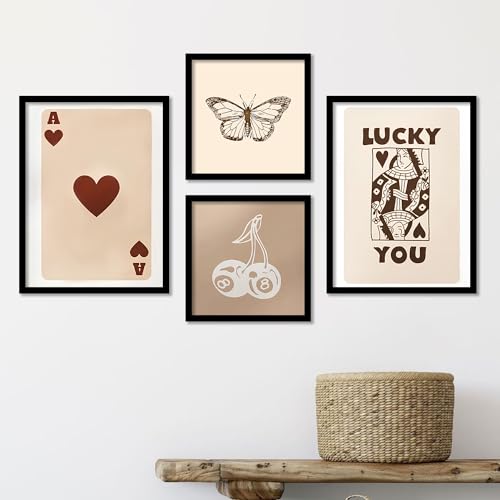 Image of kotart Premium Digital Paintings with Frame for Home Decoration - Painting for Living Room Bedroom Office Room Decor - Painting for Wall Decoration - Pack of 4 (Art 10, Small (10x13 or 10x10 inch))