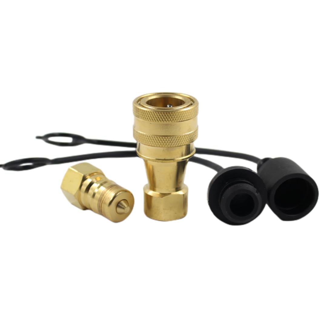 LX-KZD 3/8’’ NPT ISO7241-B Brass Valve With FKM Seal Quick Disconnect Hydraulic Couples