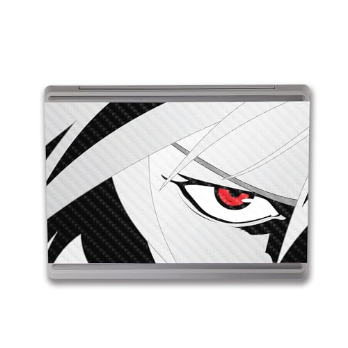 Image of MightySkins Carbon Fiber Skin Compatible with Microsoft Surface Laptop Go 3 (2023) Full Wrap Kit - Anime Eye | Protective, Durable Textured Carbon Fiber Finish | Made in The USA