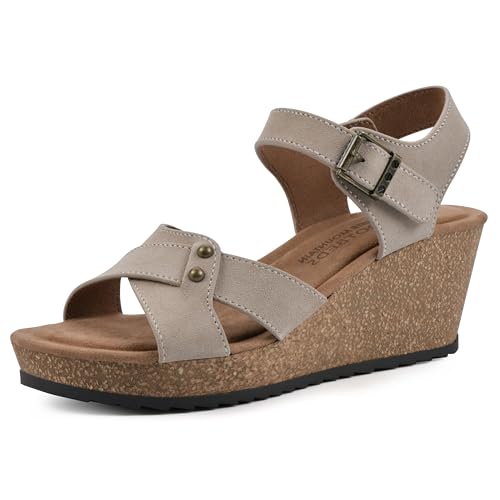 WHITE MOUNTAIN Women's Prezo Wedge Sandal