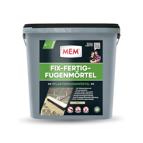 MEM Fix-Fertig-Fügenmörtel Witterungsbeständig Anwendungsfertig Gegen Unkrautbewuchs Sand 12 5 kg