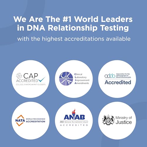 Image of HomePaternity Sibling DNA Test, Fast Results, Highest Accuracy Available with Up to 34 Genetic Markers Tested, All Lab Fees & Shipping Included