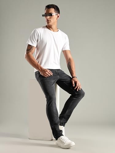 Image of Thomas Scott Men's | Mild Fade | Slim Fit | Denim | Regular Wear | Stretchable | Casual Jeans for Men