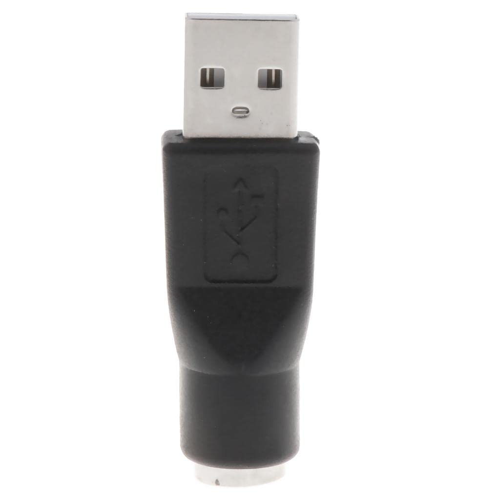 Adattatore convertitore convertitore USB maschio a PS/2 femmina, nero