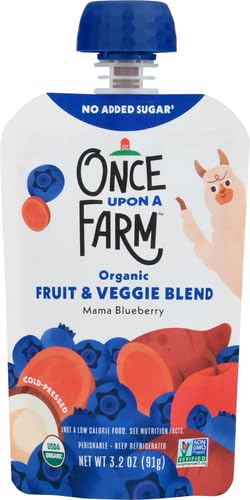 Miniatura 2 de Once Upon a Farm Organic Mama Bear Blueberry 32 onzas