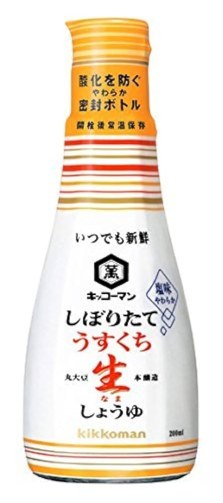 Amazon.co.jp: キッコーマン いつでも新鮮 しぼりたてうすくち生