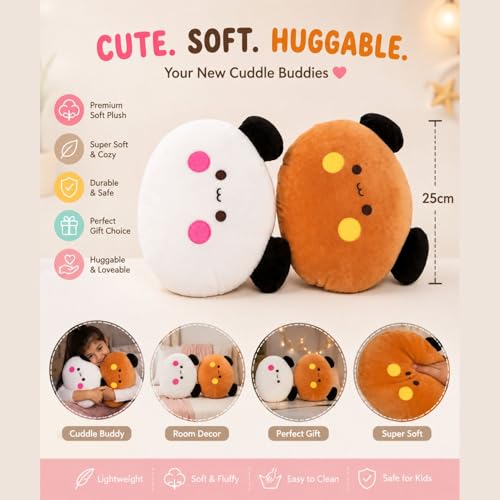 Image of Dudu Bubu Pillow Combo | Ultra Soft Plush Stuffed Toy | Cute Hugging Pillow | Gift for Kids Boys Girls