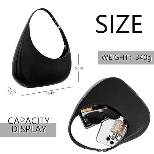 Irregular PU solid color underarm bag, women's fashionable shoulder bag3