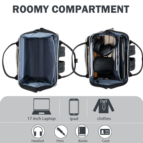 Kroser Laptop Backpack 17 Inch Stylish Backpack Water Repellent College Casual Daypack With Usb Port Travel Business Work Bag For Men/Women-Quilted thumb #3