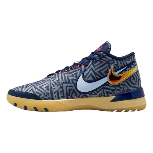 Lebron NXXT Genisus Basketball Shoes (Midnight Navy/Soft Yellow/Bright Crimson/Light Armory Blue)