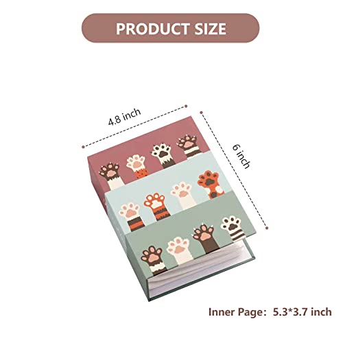 PAROSHA Cat Paw Nail Art Sticker Storage Book #TOP19