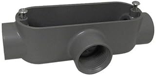 Morris 14064 Rigid Conduit Body, Aluminum, Type T, Threaded, 1-1/2