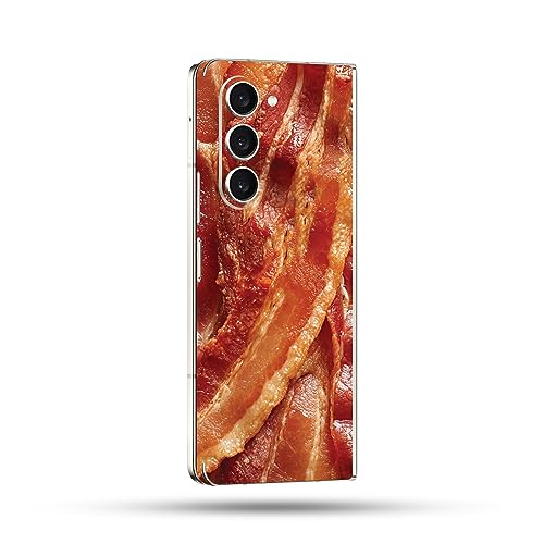 Image of MightySkins Skin Compatible with Samsung Galaxy Z Fold 5 Full Wrap - Crispy Bacon | Protective, Durable, and Unique Vinyl Decal wrap Cover | Easy to Apply, Remove, and Change Styles | Made in The USA
