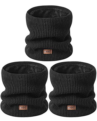 Calentador de cuello para hombre y mujer máscara facial de esquí forro polar 3 pack