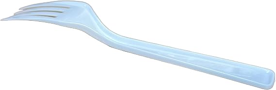 Disposable Plastic Forks - White (100 Pack)