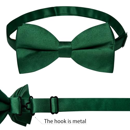 Set de corbata de moño de seda preanudada para fiesta miniatura 2