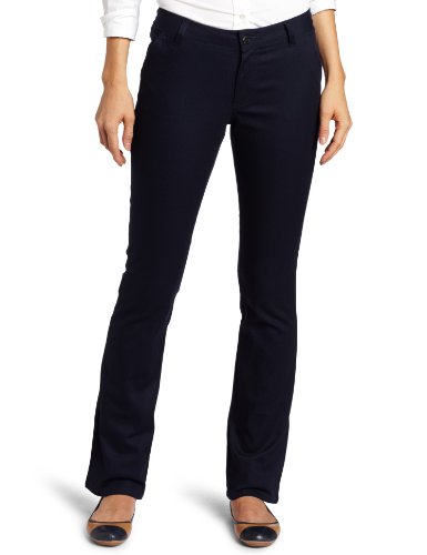 Lee Uniforms Juniors Curvey Straight Leg Pant, Navy, 15