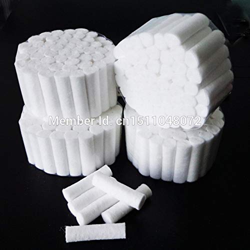 TechBaboon 200PCS Dental Disposable Cotton Rolls Dental Materials