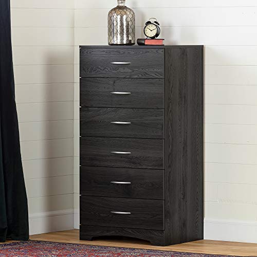 South Shore Step One 6-Drawer Lingerie Chest-Gray Oak