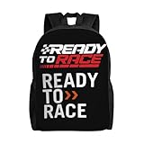HFDGFJKKL Zaino Personalizzato Pronto Per La Gara Uomo Donna Libro di Moda per la Scuola U...
