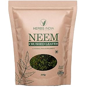 Neem Leaves Crushed (Not Powder), Good to Make Fresh Neem Leaf Tea 300 Grams (10.6 Oz), Herbal Supplements – HerbsIndia