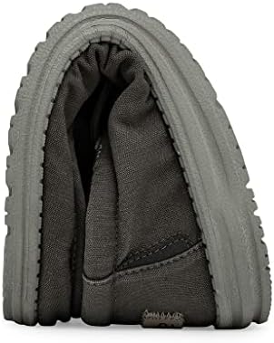 Hey Dude Men's Wally Wash Lead Size 8 Dark Grey | Men’s Shoes | Men's Lace Up Loafers | Comfortable & Light-Weight | Image 3