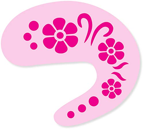 Summer Daisy Eye Face Painting Stencil 9cm x 8cm Washable and Reusable