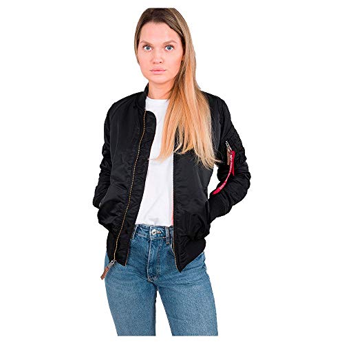 Alpha Industries Damen Bomberjacke MA-1 VF 59 Wmn, Schwarz (Black 03),...