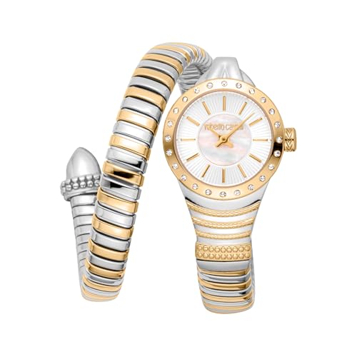 Imagen de Roberto Cavalli Reloj Analógico para Mujeres de Cuarzo con Correa en Acero Inoxidable RC5L114M0065