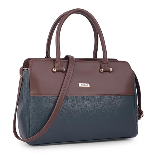 Image of Color Block Shoulder Handbag for Women - Stylish Crossbody Bag with Sling Belt, Ladies' Purse with Top Zipper Closure, Gift for Women and Girls (ADW4088)