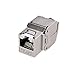 Cable Matters UL Listed 10Gbps 6-Pack RJ45 Shielded Cat6A / Cat6 Keystone Jack with Integrated Shutter