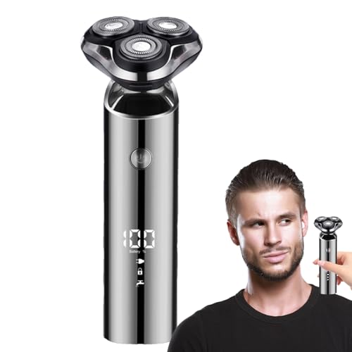 baabeash Afeitadora De Barba - Portátil Impermeable Inalámbrico - Máquinas De Afeitado De Precisión Con Trimmador,Para Cuidado Personal Hombre Padre Marido Regalo Viaje Oficina y Al Aire Libre