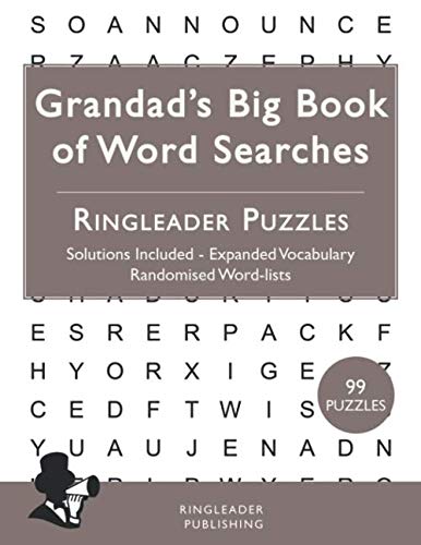 Grandad's Big Book of Word Searches: 99 Wordsearch Puzzles To Gift To ...