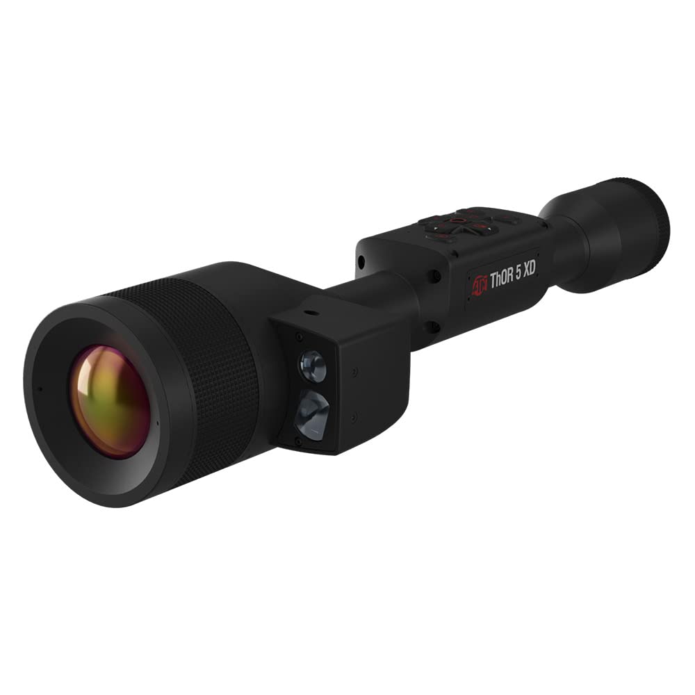 ATN Thor 5 XD Smart HD Thermal Scope w/ 1280x1024 Xtreme Definition Gen 5 Sensor, Video Rec, Built in LRF, Ballistic Calculator, RAV