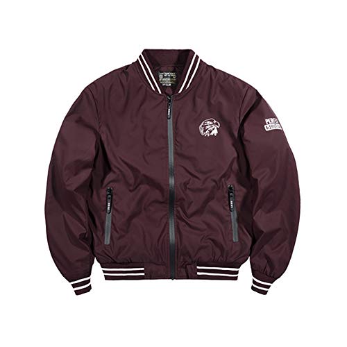 Blouson en Cuir PU avec Doublure Confort Hommes Veste Teddy aux Finitions Soignées