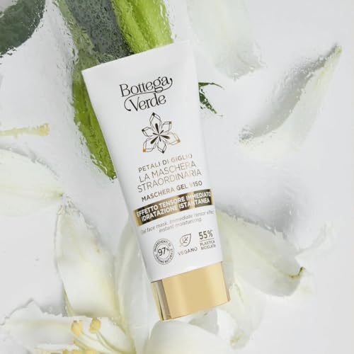 Bottega Verde - Petali di Giglio, Maschera Viso Gel, 50 ml, Azione Idratante e Effetto Lifting Immediato, con Acido Ialuronico e Estratto di Giglio Iperfermentato, per Tutti i Tipi di Pelle - 3