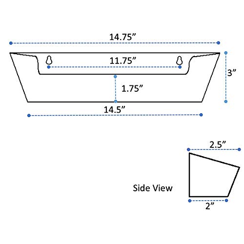 Image of Sink Front Tip-Out Tray (14 inch-3 /4 Tray Only, White) (Pack of 2)