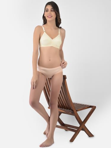 Image of Softline Women's 100% Cotton Wire-Free Non-Padded B-Cup Bra Combo | Full Coverage, Breathable & Skin-Friendly for All-Day Comfort | Supportive Fit for Daily & Casual Wear | Pack of 3