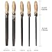 ACCOCO High Carbon Steel File Set with Wooden Handles Rasp File for Metal, Wood, Plastic, 5 Pieces